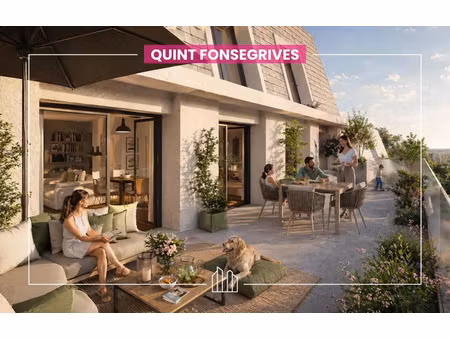 vente appartement neuf 4 pièces 98m2 quint-fonsegrives - 467500 € - surface privée