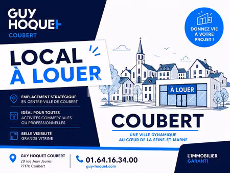 local commercial coubert 70 m²
