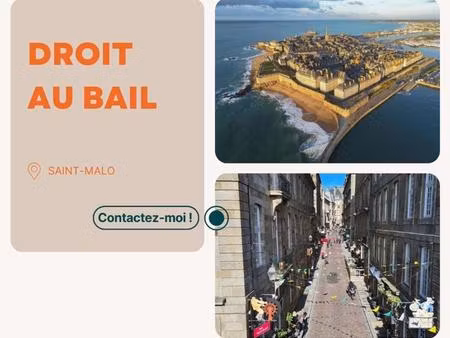 droit au bail à saisir à st malo intra-muros