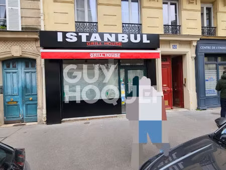 vente murs commerciaux occupés ? restaurant avec extraction ? paris 5e