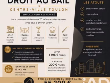 droit au bail à toulon (83000)