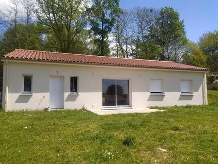 terrain avec maison neuve à vendre