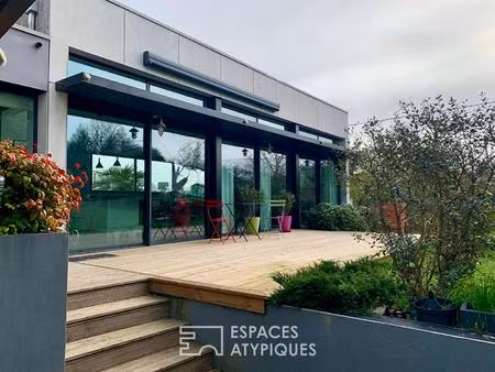 originale villa d'architecte aux volumes singuliers
