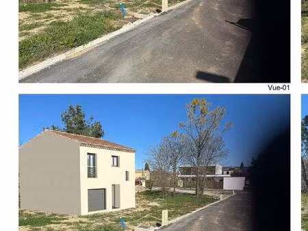 terrain avec maison neuve à vendre