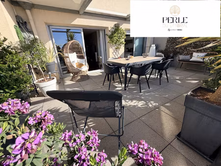 f3 traversant d'exception de 73 4 m2  terrasse de 28m2 vue m