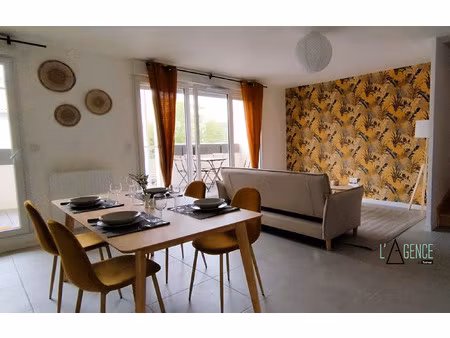 appartement t3 duplex meuble 79m2 - balcon + parking - talence