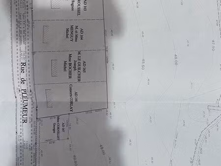 vend terrain constructible viabilisé 1125m2