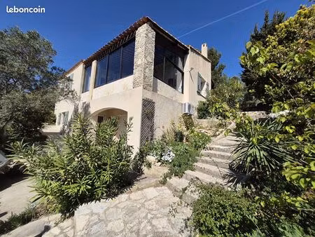 a vendre maison t4 vue mer avec studio à sausset les pins proche mer