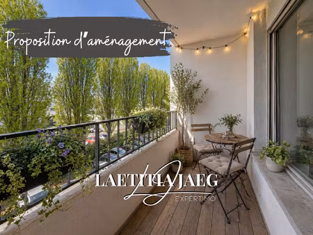 3 pieces 71 m2 - balcon - parking - ascenseur - traversant -