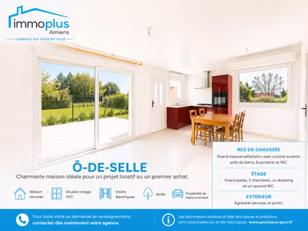 maison renovee 2 chambres + dressing et jardin