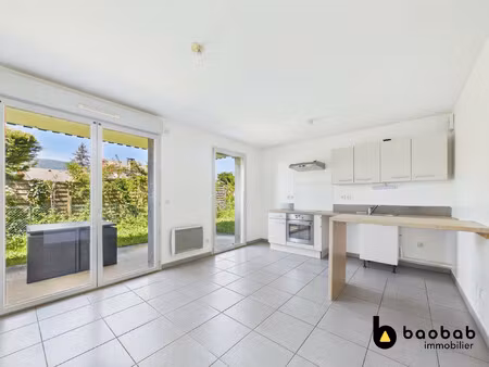 t2 en rez de jardin méry avec garage