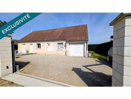 maison plain-pied 4 chambres – jardin plein sud – demigny