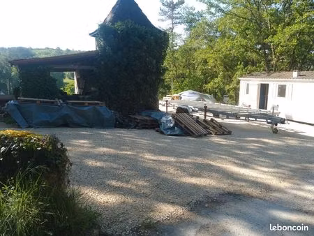 terrain 1000m2 avec mobilhome a vendre