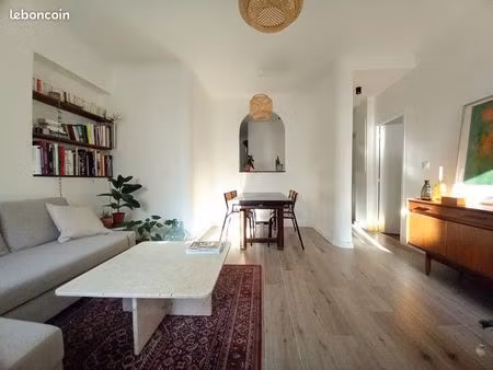 t3 meublé 53m² joliette traversant plein sud - marseille 2ème