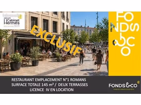 fonds de commerce restaurant 255 m²