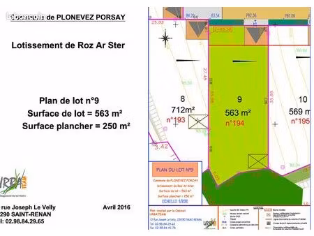 terrain proche de quimper (plonévez porzay)