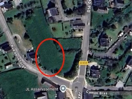 terrain 511 m² au centre de logonna-daoulas