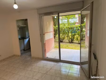 ? toulouse – studio avec jardin  terrasse  piscine et parking – idéal investissement ou pr