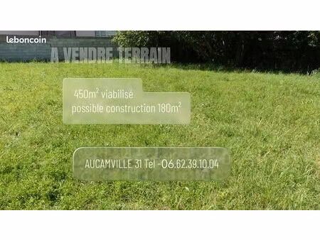 a vendre terrain aucamville 31