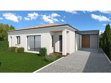 maison plain-pied 70 m² avec terrain viabilisé 400 m² à villeneuve-lès-bouloc  proche écol