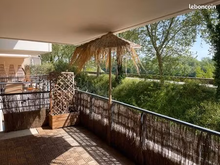 vends appartement t3 bord de garonne toulouse fer à cheval