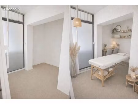 cabinet 9m² rdc  salle d’attente 18m²  + 25 m² d’espaces communs dans complexe santé bien-