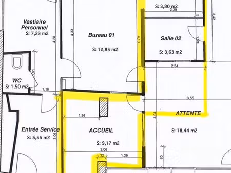 petit projet cabinet santé / bien-être à concevoir sur mesure environ 20 m² + salle d’atte