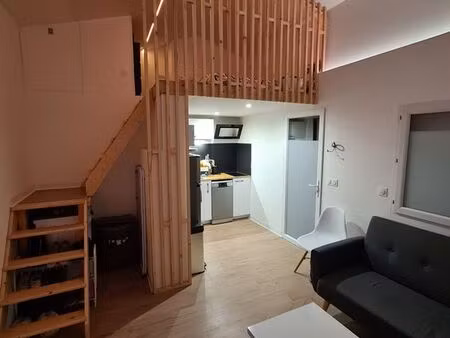 location studio meublé – 17 m² + mezzanine – terrasse 20 m² – saint-alban (31140)