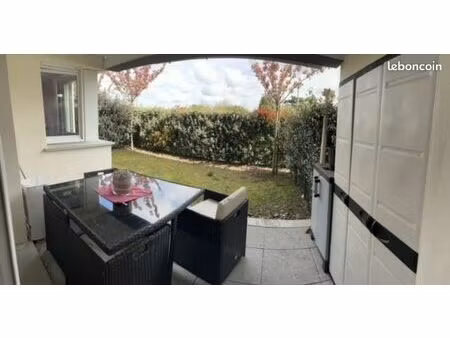 t2 meublé 46m² + jardin & terrasse | launaguet | 800