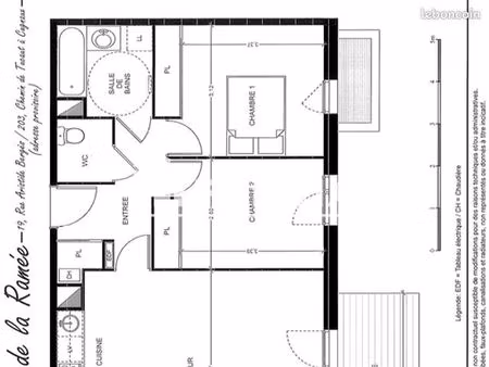 appartement 3 pièces 65 m²