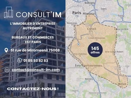 locaux très fonctionnels dotés d'une très belle hauteur sous plafond