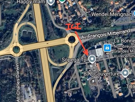 mérignac – entrepôt / local d’activité 500 m² avec 1 600 m² de terrain – emplacement strat