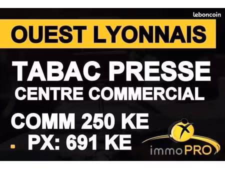 fonds de commerce tabac  presse  fdj 80 m²