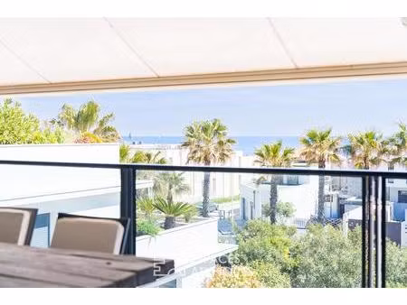 appartement de standing traversant avec vue mer