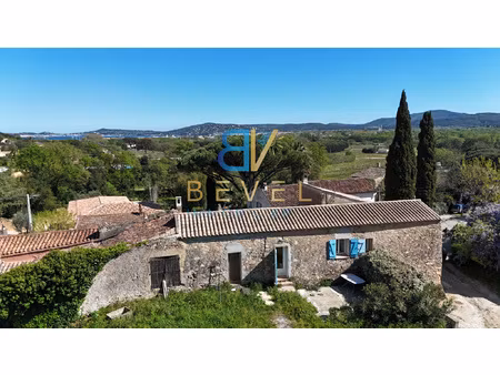 (83) grimaud - golfe de saint-tropez / maison en pierre - en