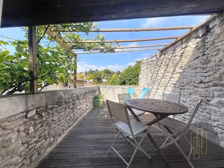 centre lucenay - maison de village avec terrasse - 140 m²