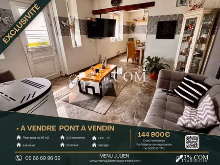 plain-pied individuel 89m2 - pont à vendin menu julien 3%.com