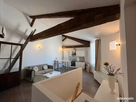 centre rignonas-beau t2 62 m2 meublé