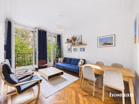coup de coeur - traversant - lumineux - 60 m² carrez - balcons 75018 paris