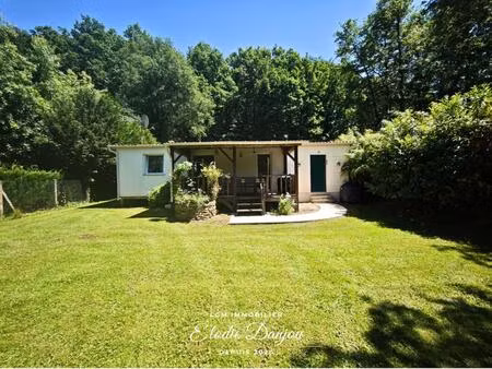 maison de plain-pied en bord de loir – 2 chambres – jardin et terrasses – morée