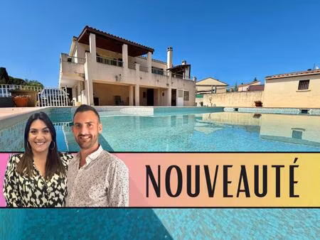 centre saint-jean-de-védas – maison 175 m² + t2 indépendant + piscine + immense garage