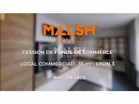 achat local commercial 35m²