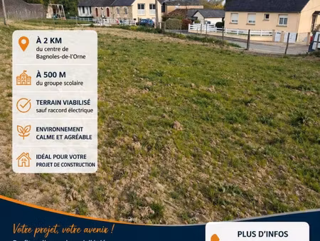 vente terrain 893 m² juvigny-val-d’andaine (61140)