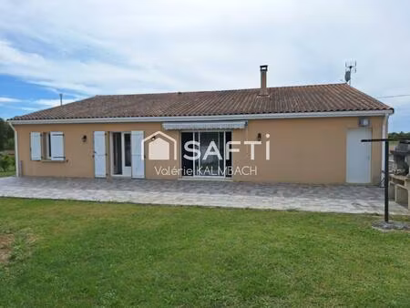 pavillon plain-pied 4 chambres avec double garage