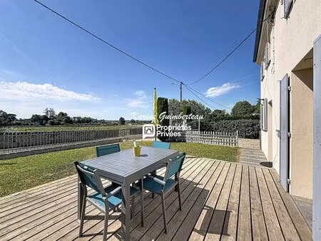 fronsac : maison familiale avec piscine et vue