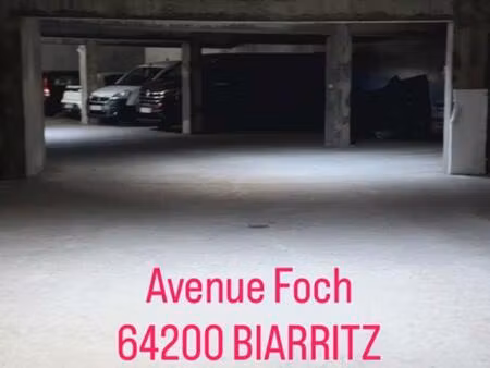 parking sous-sol biarritz 11 m2