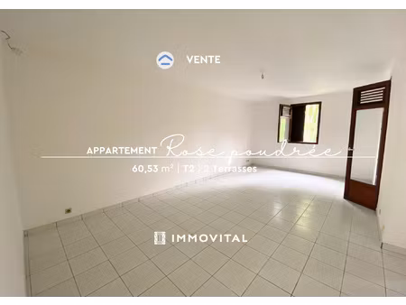 achat appartement 2 pièces 60m² basse terre 97100
