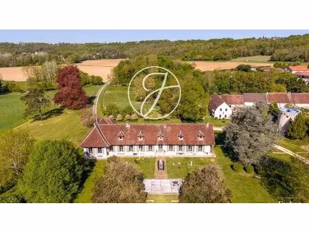 guérard - seine-et-marne - ancien château xviiième & ses dépendances son parc avec...