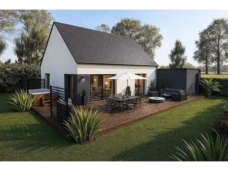 terrain avec maison neuve à vendre