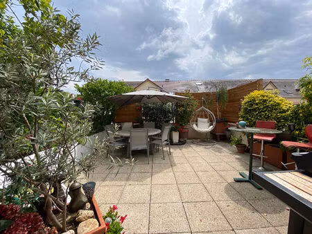 appartement rare en duplex poissy 3 pièce(s) (1ch) avec grande terrasse e/s/ouest